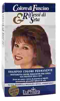 EUPHIDRA COLORE DI FASCINO & RIFLESSI DI SETA SHAMPOO COLORE PERMANENTE 55 CASTANO DORATO 120 ML