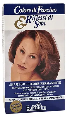 EUPHIDRA COLORE DI FASCINO & RIFLESSI DI SETA SHAMPOO COLORE PERMANENTE 57 BIONDO DORATO 120 ML EUPHIDRA COLORE DI FASCINO & RIFLESSI DI SETA SHAMPOO COLORE PERMANENTE 57 BIONDO DORATO 120 ML