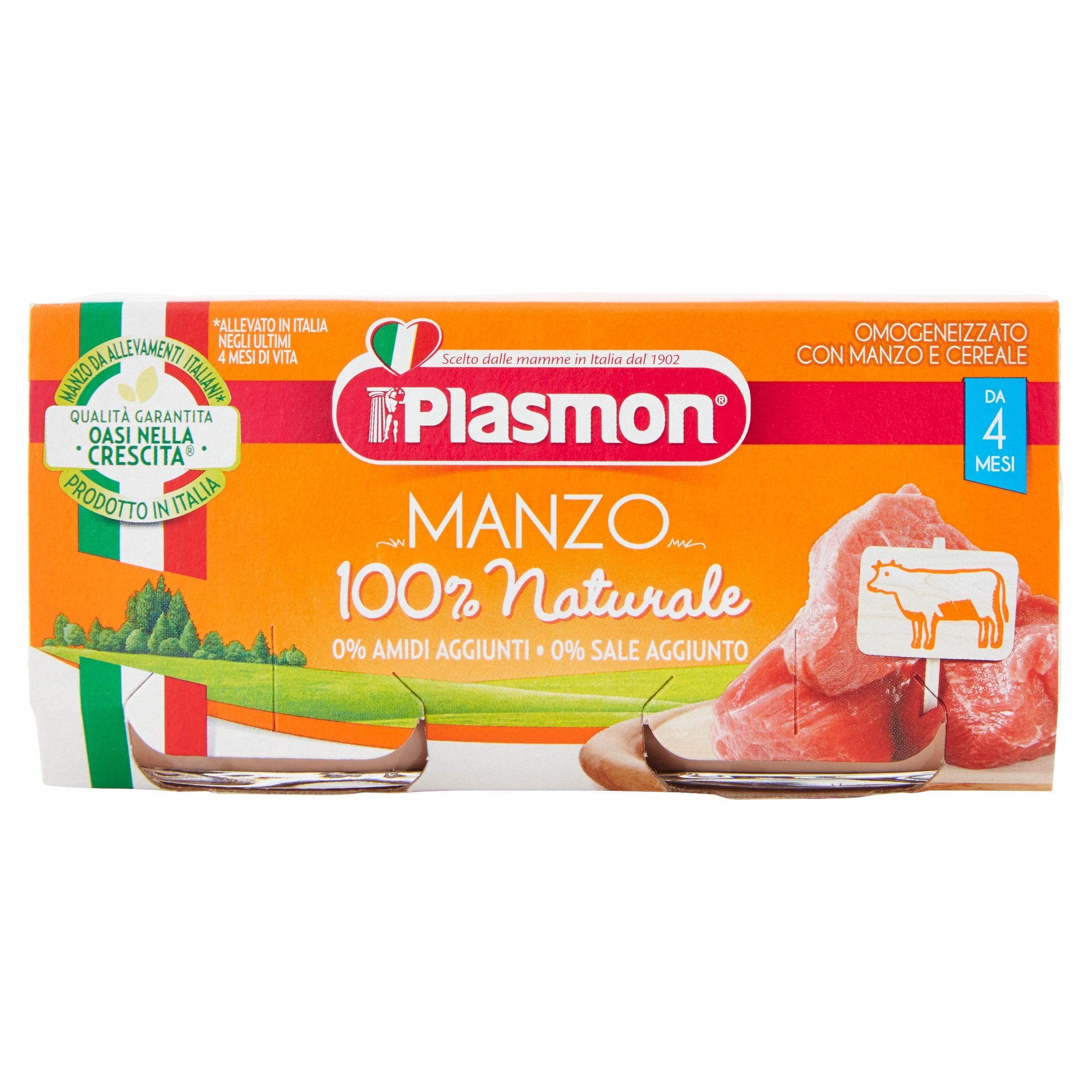 Plasmon Omogeneizzato Manzo 80 G X 2 Pezzi