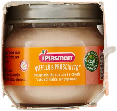 PLASMON OMOGENEIZZATO VITELLO PROSCIUTTO COTTO 80 G X 2 PEZZI PLASMON OMOGENEIZZATO VITELLO PROSCIUTTO COTTO 80 G X 2 PEZZI