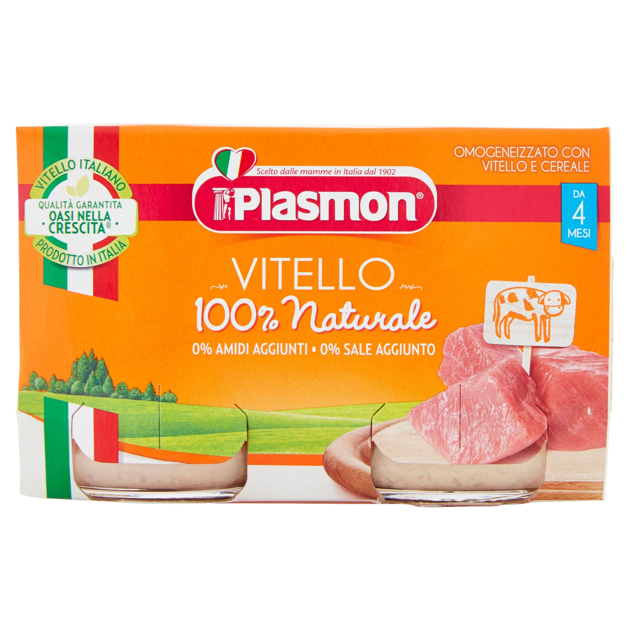 Plasmon Omogeneizzato Vitello 120 G X 2 Pezzi