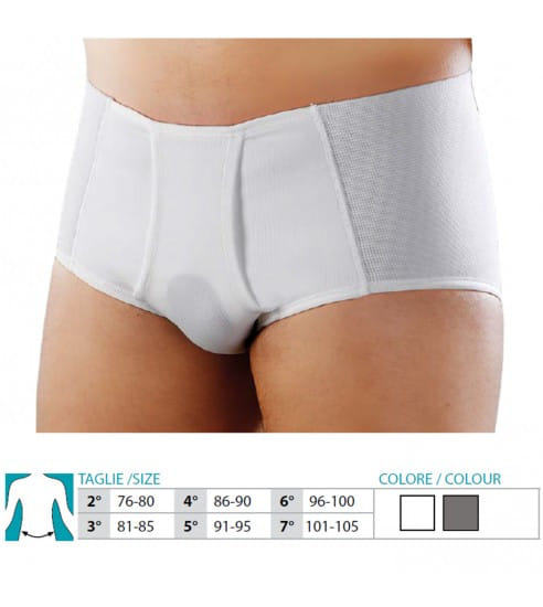 ORIONE 313 CINTOSLIP ERNIARIO UOMO APERTO CON PELOTTE BIANCO 4