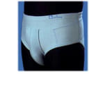 ORIONE 515 CINTOSLIP ERNIARIO UOMO APERTO CON PELOTTE IN COTONE BIANCO 3