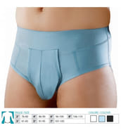 ORIONE 515 CINTOSLIP ERNIARIO UOMO APERTO CON PELOTTE IN COTONE BIANCO 4