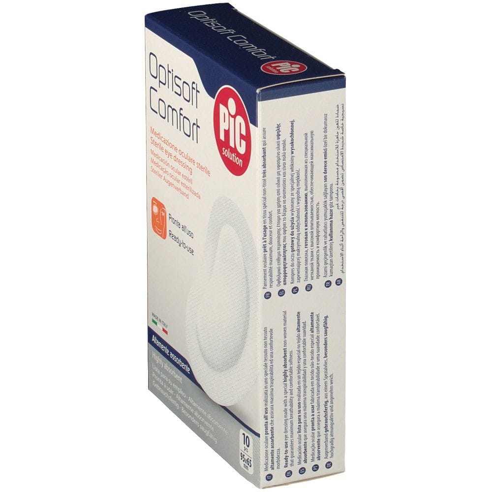 TAMPONE OCULARE PIC IN TESSUTO NON TESSUTO STERILE ADESIVO 10 PEZZI