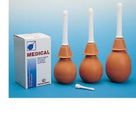 Irrigatore vaginale in gomma naturale, sterilizzabile 121°C