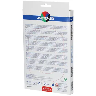 MEDICAZIONE COMPRESSA AUTOADESIVA DERMOATTIVA IPOALLERGENICA AERATA MASTER-AID DROP MED 10,5X15 5 PEZZI MEDICAZIONE COMPRESSA AUTOADESIVA DERMOATTIVA IPOALLERGENICA AERATA MASTER-AID DROP MED 10,5X15 5 PEZZI
