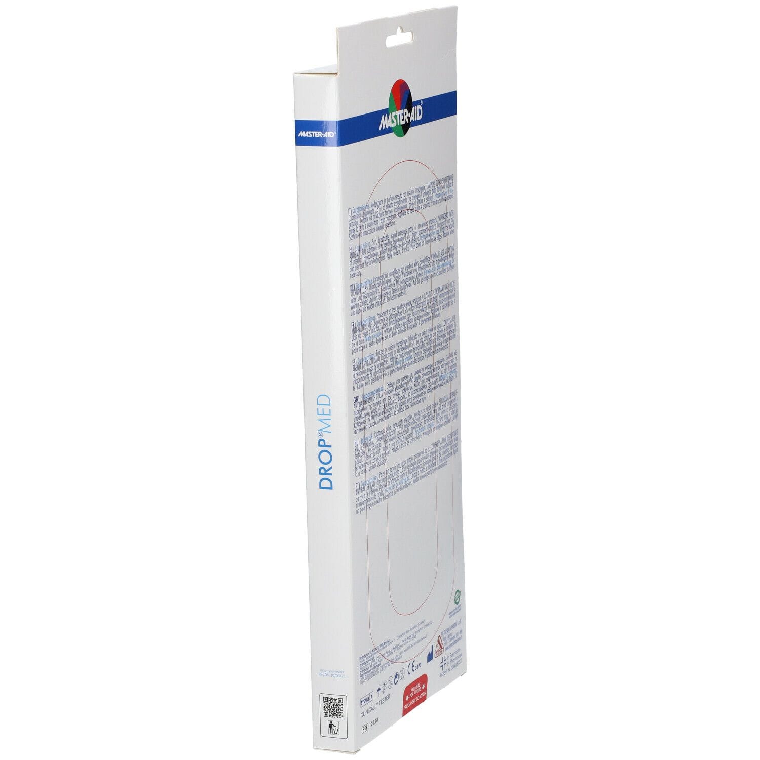 Medicazione Master-Aid Drop Med ipoallergenica 10,5x25, 3 pezzi