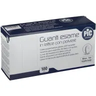 Guanti in lattice PIC con polvere taglia L, 100 pezzi