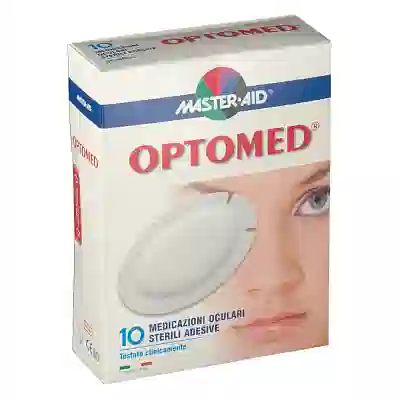 GARZA OCULARE MEDICATA MASTER-AID OPTOMED SUPER 10 PEZZI