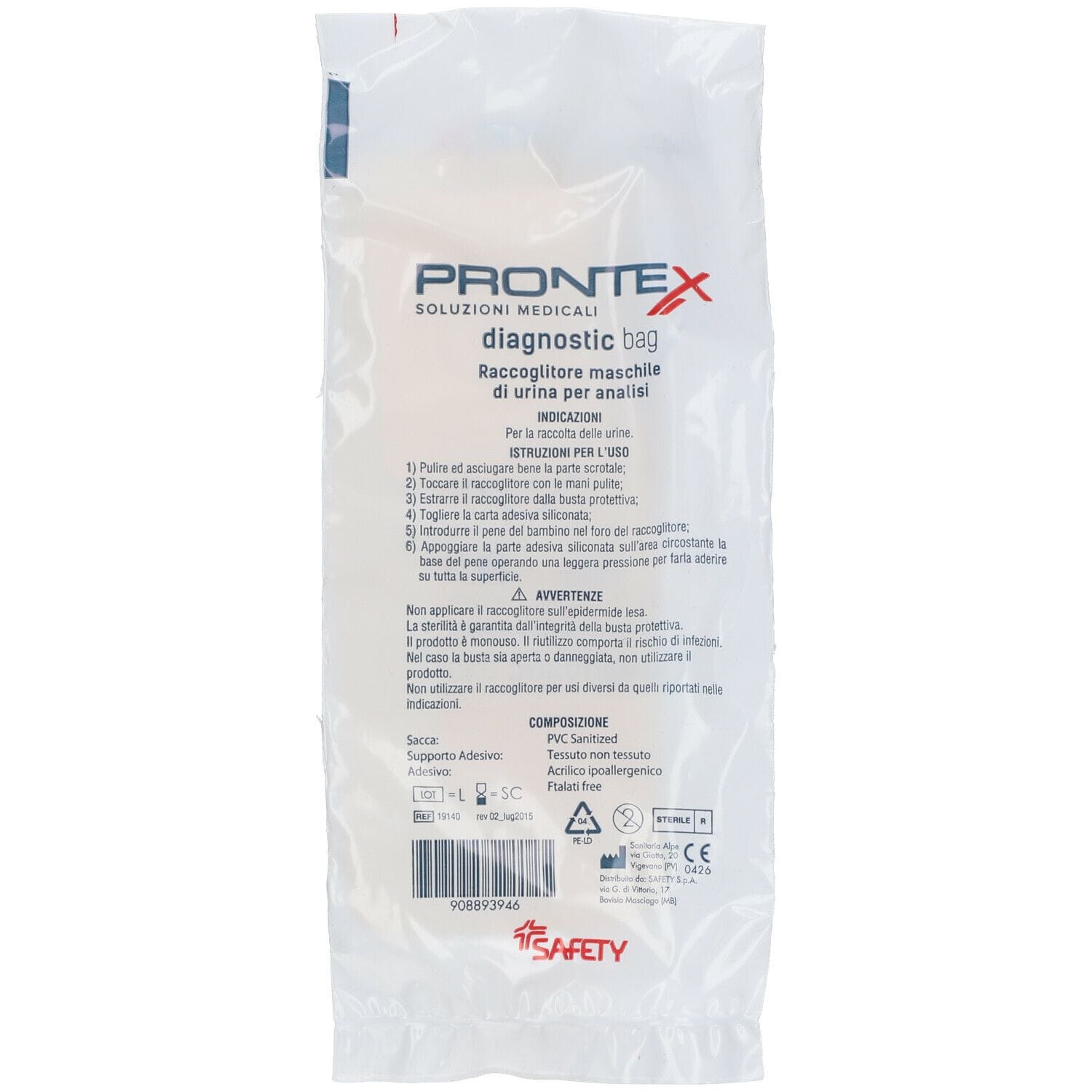 Sacchetto sterile Prontex Diagnostic Bag urine maschile