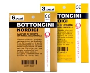Cerotti callifughi Bottoncini Nordici con acido salicilico, 6 pz