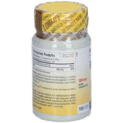 LONGLIFE BIOTIN 300 100 COMPRESSE RIVESTITE LONGLIFE BIOTIN 300 100 COMPRESSE RIVESTITE