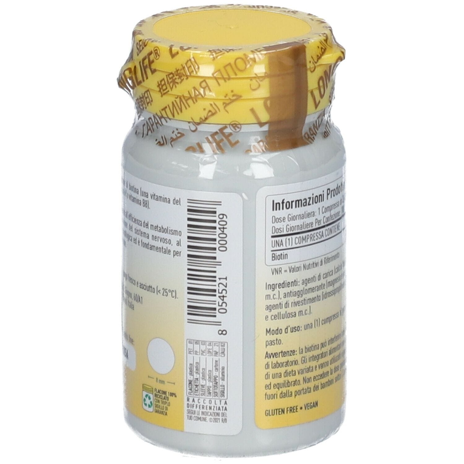 Integratore Longlife Biotin 300, 100 compresse rivestite