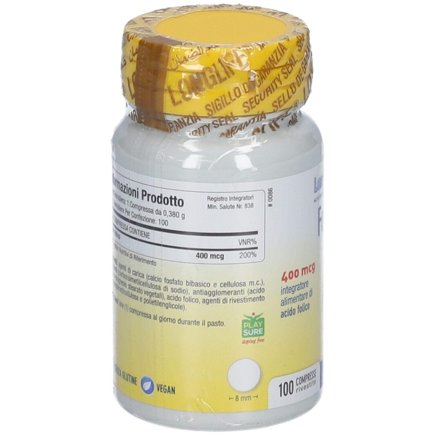LONGLIFE FOLIC 400 MCG 100 COMPRESSE
