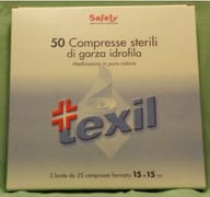 PRONTEX GARZA COMPRESSA 12/8 20X20CM 50 PEZZI