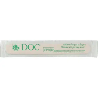 Safety Abbassalingua monouso in legno sterile 1 pezzo Safety Abbassalingua monouso in legno sterile 1 pezzo