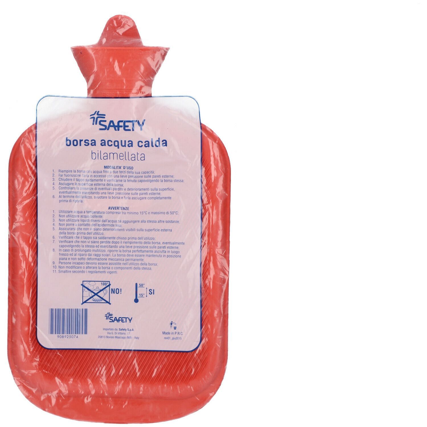 Safety Borsa Acqua Calda Bilamellata