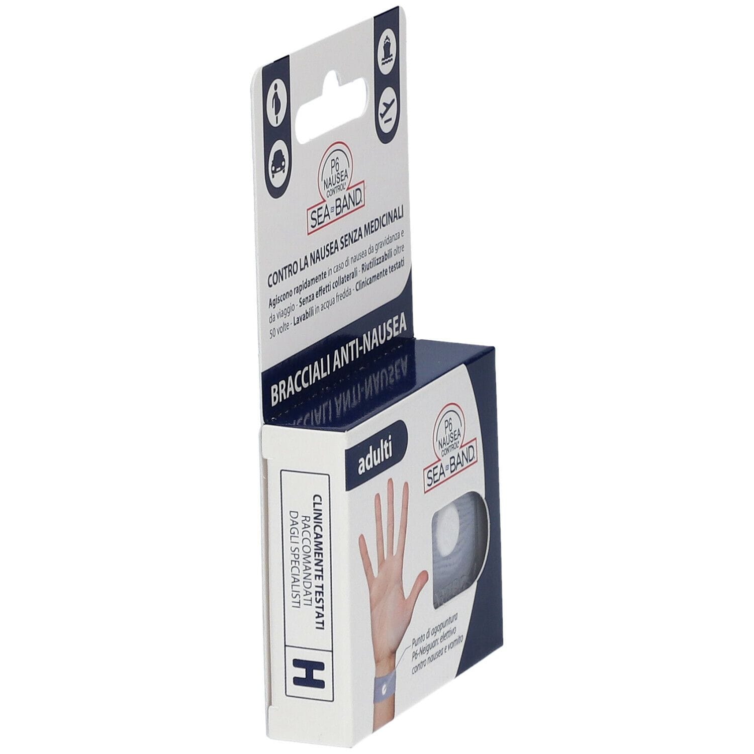 BRACCIALE ANTI NAUSEA PER ADULTI P6 NAUSEA CONTROL 2 PEZZI