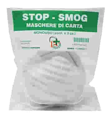 MASCHERE DI CARTA STOP-SMOG MONOUSO 3 PEZZI