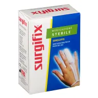 MEDICAZIONE STERILE PER DITO SINGLEFIX, COSTITUITA DA UNA GUAINA IN COTONE E DA UN'IMBOTTITURA INTERNA ASSORBENTE. SI APPLICA DIRETTAMENTE SULLA FERITA E SI FISSA AL POLSO