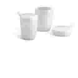 Bicchiere per ammalati in plastica con coperchio e beccuccio