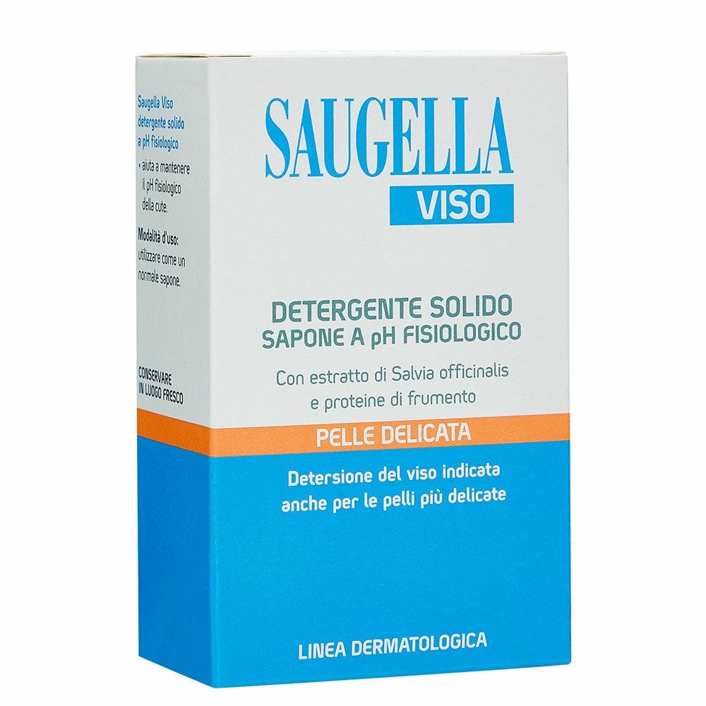 SAUGELLA VISO DETERGENTE SOLIDO SAPONE PH FISIOLOGICO PELLE DELICATA 100 G