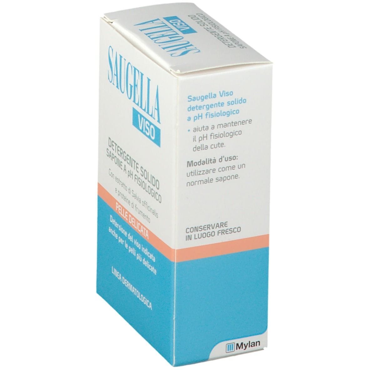 SAUGELLA VISO DETERGENTE SOLIDO SAPONE PH FISIOLOGICO PELLE DELICATA 100 G