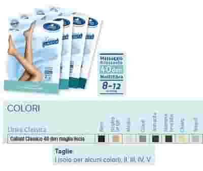 SAUBER COLLANT 40 DENARI COLORE MEDIO MAGLIA LISCIA 2 LINEA CLASSICA