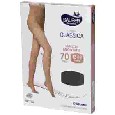 Collant Sauber 70 Denari Microrete Nero, compressione graduata