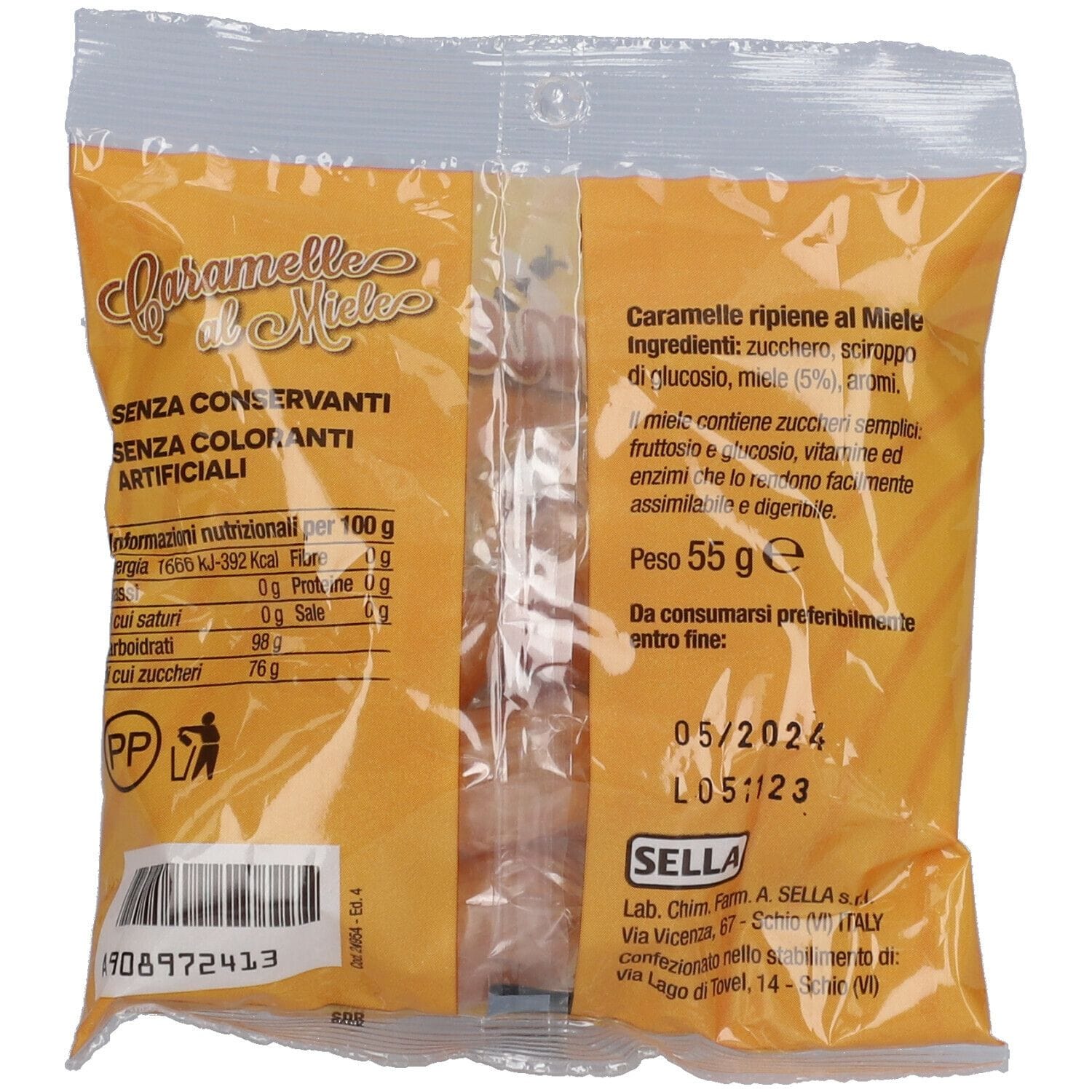 CARAMELLE MIELE BUSTA