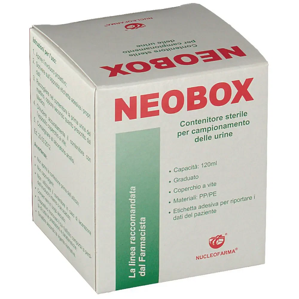 Contenitore Per Urina Neobox Capienza 120 Ml