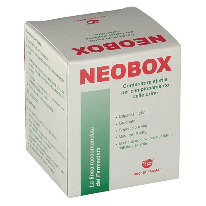 Contenitore Per Urina Neobox Capienza 120 Ml