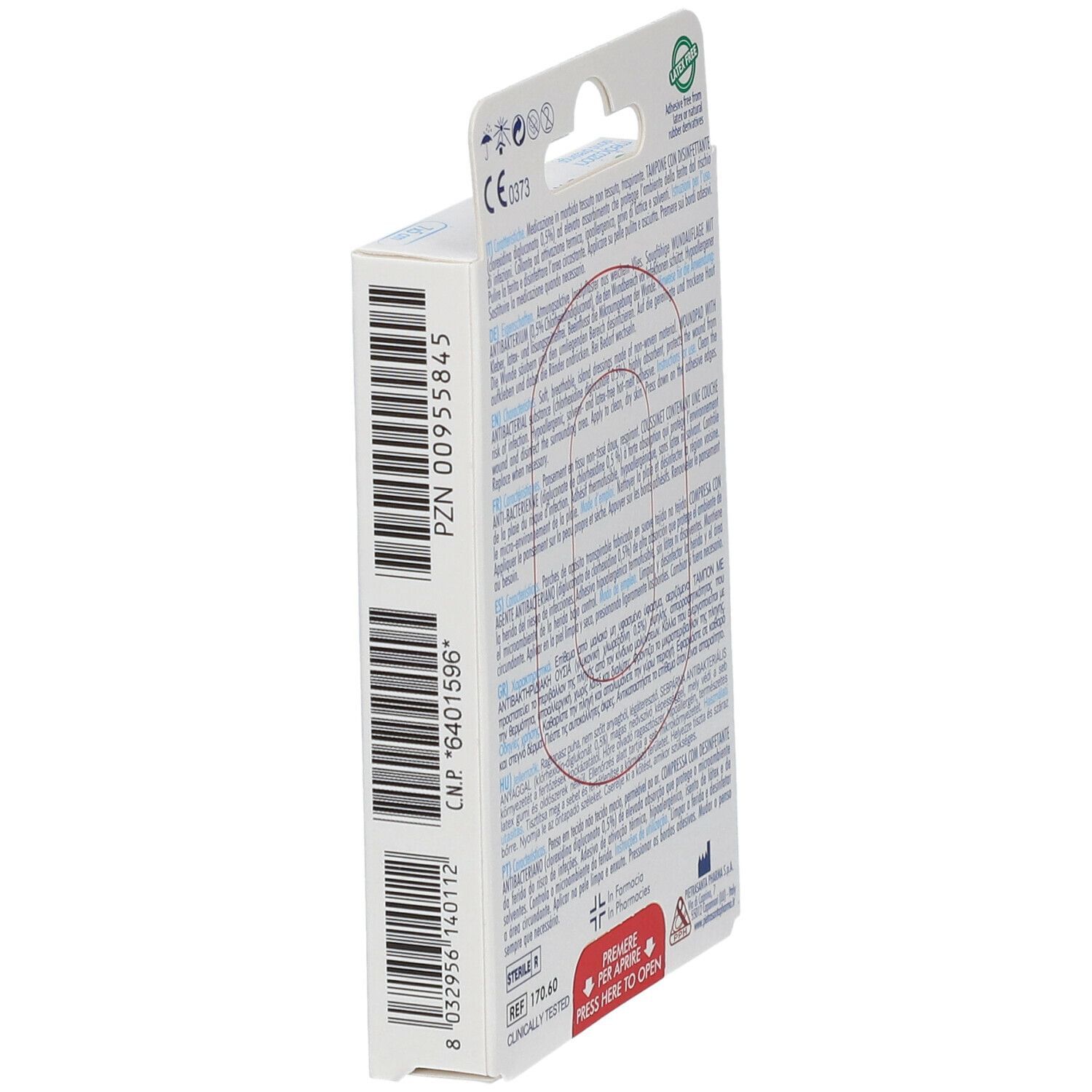 MEDICAZIONE COMPRESSA AUTOADESIVA DERMOATTIVA IPOALLERGENICA AERATA MASTER-AID DROP MED 7X5 5 PEZZI