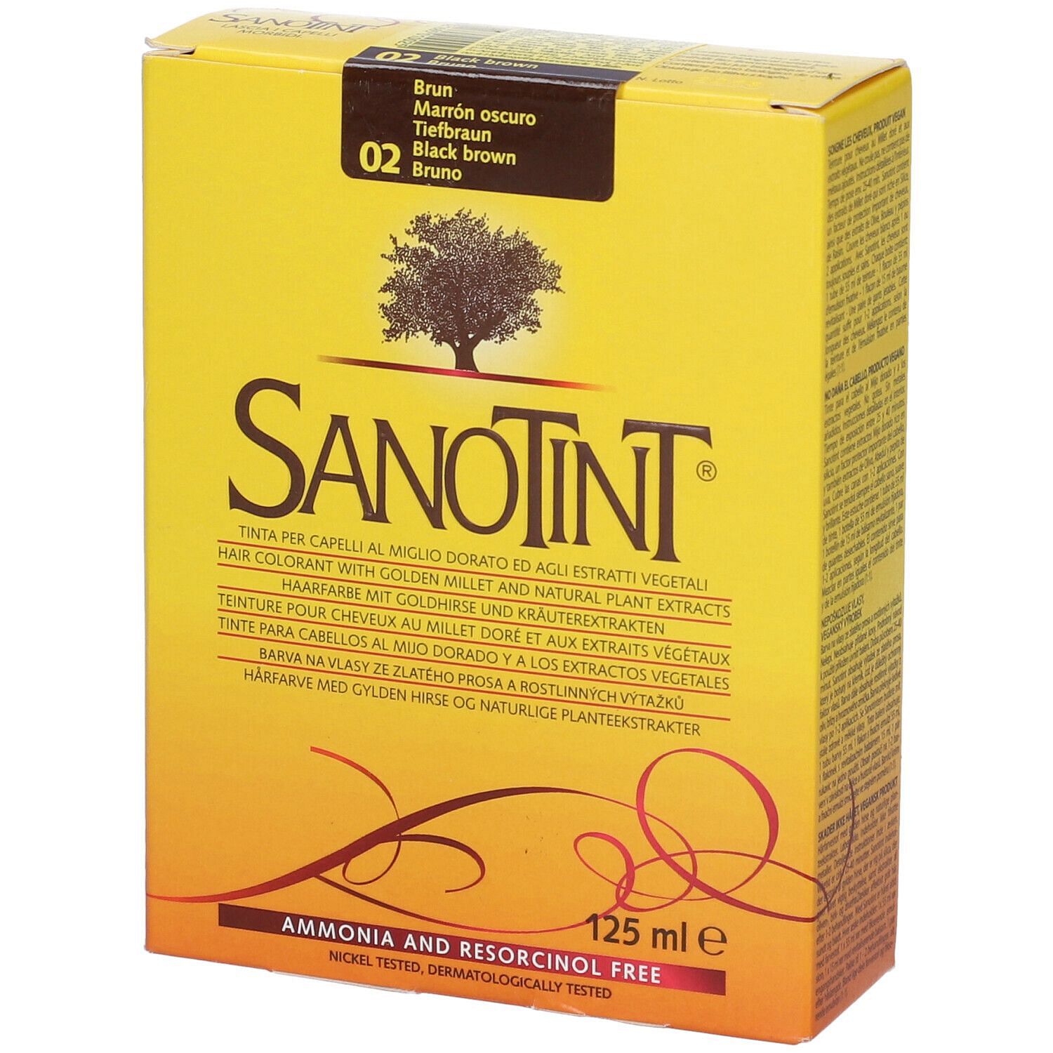 Sanotint Tintura Capelli 02 Bruno 125 Ml