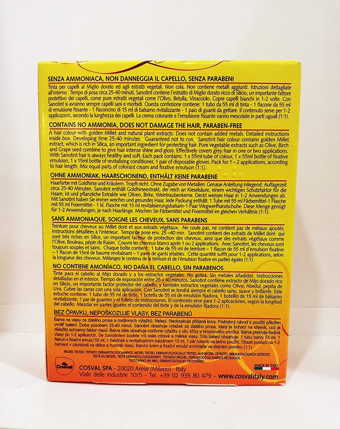 SANOTINT TINTURA CAPELLI 04 CASTANO CHIARO 125 ML