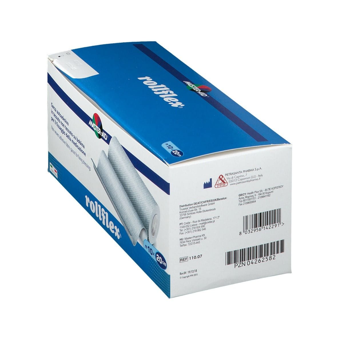 Garza autoadesiva Master-Aid Rollflex M ipoallergenica 10x20 cm