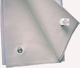 TELO IMPERMEABILE SALVAMATERASSO MISURA 50X70CM. IN COTONE E PVC SPALMATO, MUNITO DI OCCHIELLI. LAVABILE E DISINFETTABILE A FREDDO