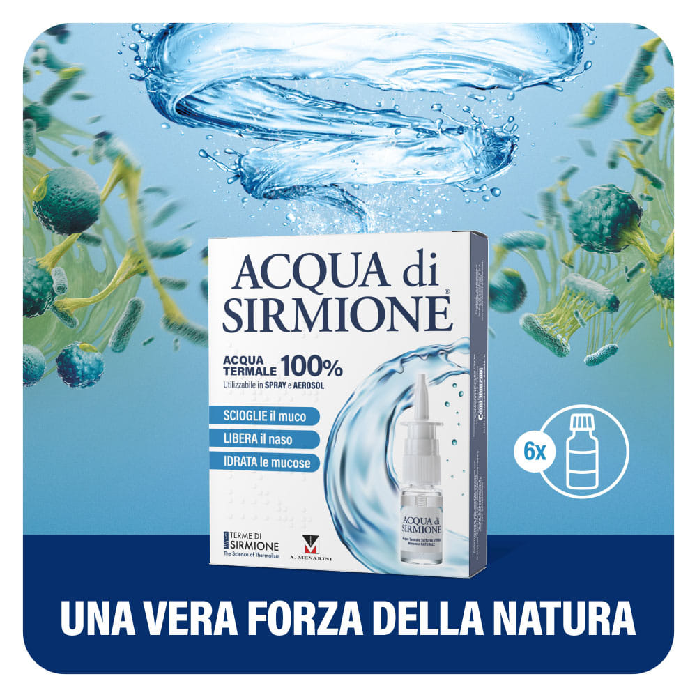ACQUA SIRMIONE MINERALE NATURALE 6 FIALE 15 ML