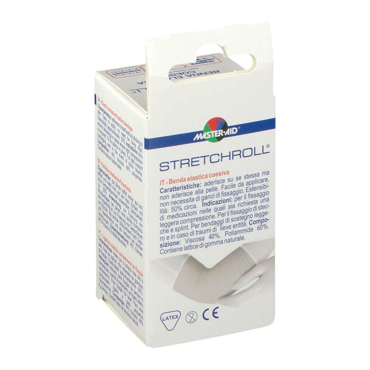 Benda Elastica Master-Aid Stretchroll autobloccante 8x4