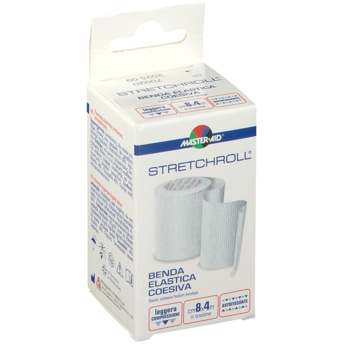Benda Elastica Master-Aid Stretchroll autobloccante 8x4
