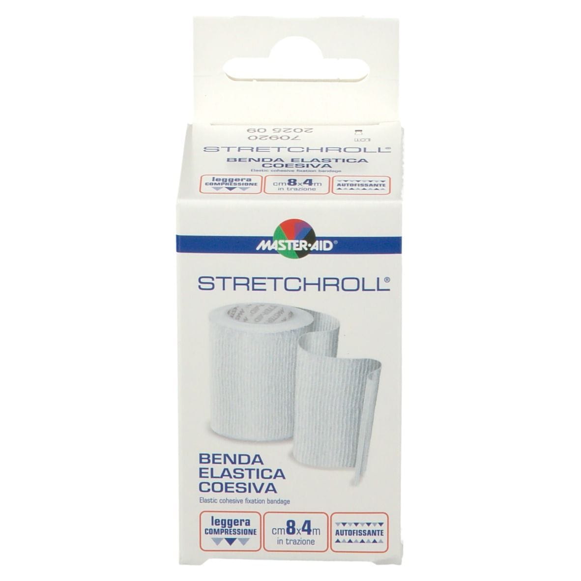 Benda Elastica Master-Aid Stretchroll autobloccante 8x4