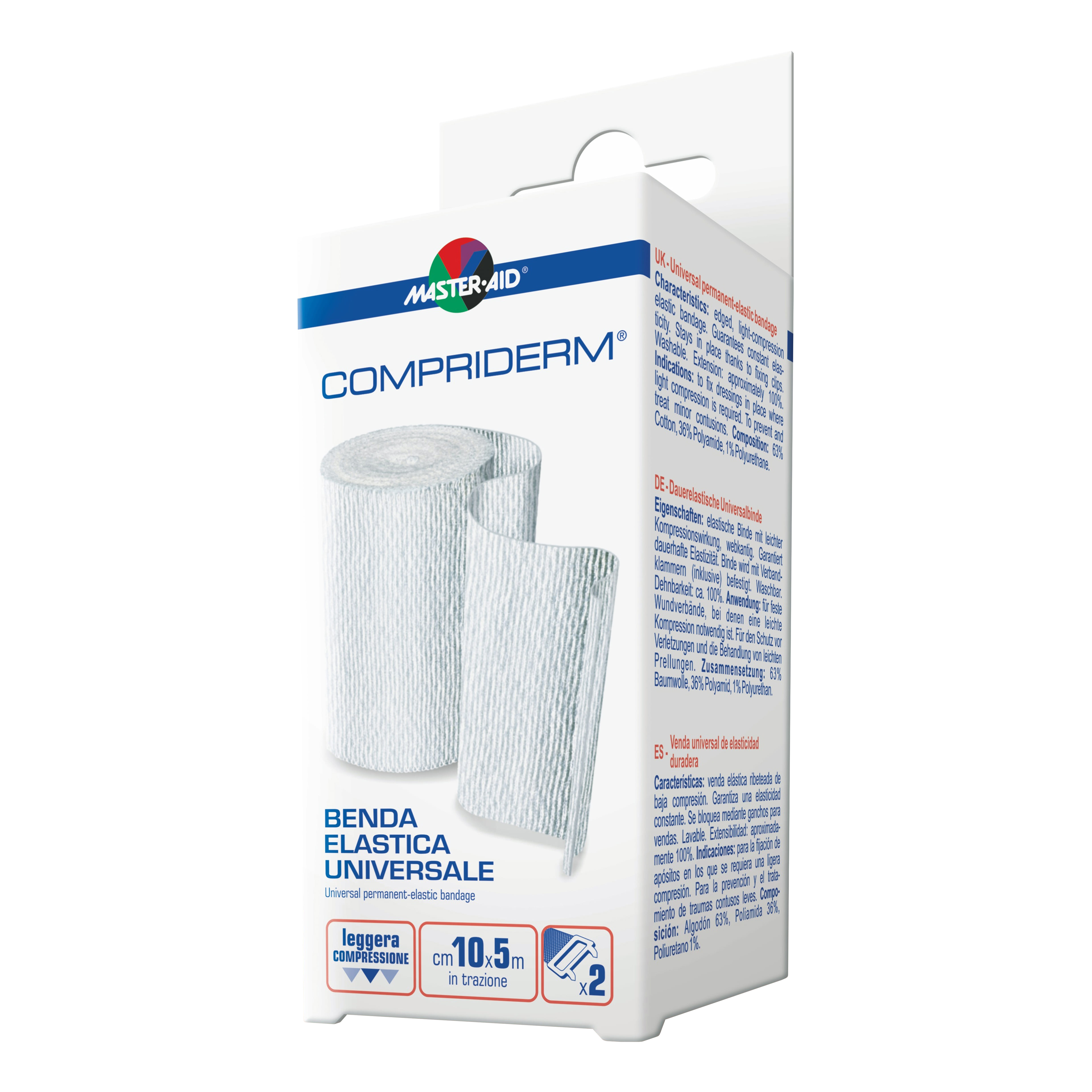 Benda elastica Master-Aid Compriderm non adesiva 10x5cm