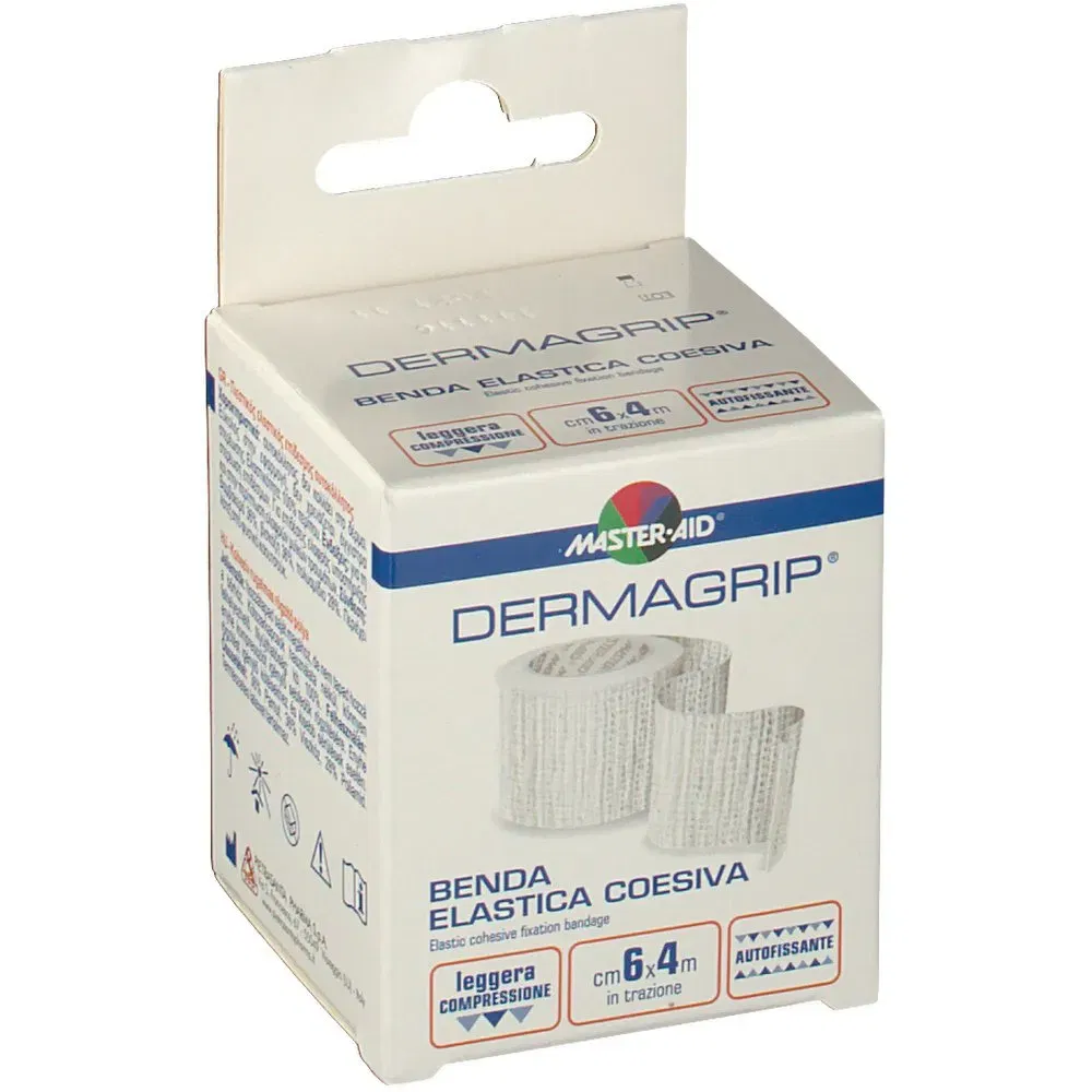 Benda Elastica Master-Aid Dermagrip autobloccante 6x4
