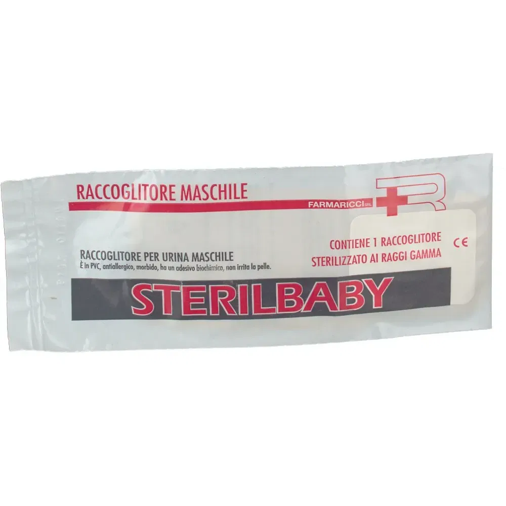 Raccoglitore urina pediatrico Babyrac M maschile in PVC antiallergico