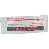 RACCOGLITORE PER URINA PEDIATRICO MODELLO MASCHILE BABYRAC M IN PVC ANTIALLERGICO ADESIVO SILICONATO 1 PEZZO