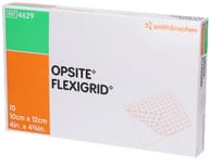 Medicazione OpSite Flexigrid in poliuretano trasparente 10x12cm