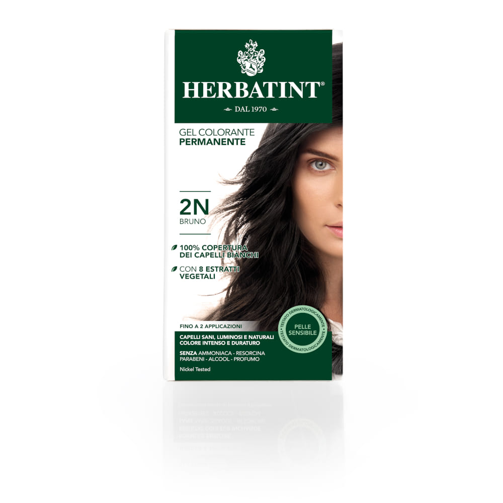 Tinta capelli Herbatint 2N Bruno senza ammoniaca, 150ml
