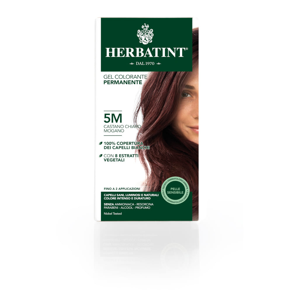Tinta Herbatint 5M Castano Chiaro Mogano, 150ml