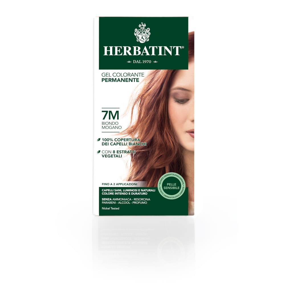 Tinta permanente Herbatint 7M Biondo Mogano, 150ml